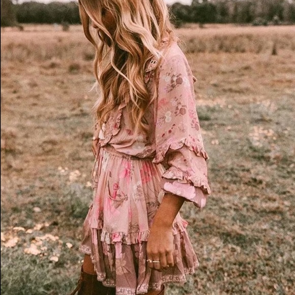 SHEBA-Boho Chic Ruffle Detail Dress - Picture 4 of 9